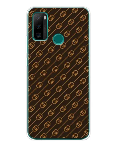 Чохол для Ulefone Note 10P з картинкою «Gucci — золоті діагоналі»