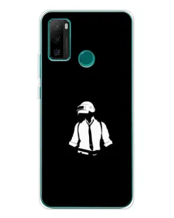 Чехол для Ulefone Note 10P с картинкой «PUBG — белый шлем»