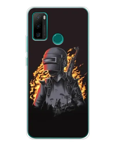 Чехол для Ulefone Note 10P с картинкой «PUBG — огненный силуэт» Чехол для Ulefone Note 10P с картинкой «PUBG — огненный силуэт»