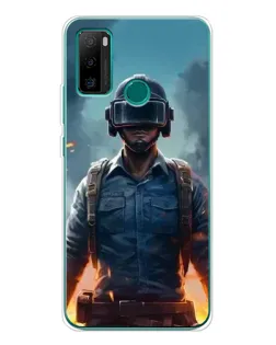 Чехол для Ulefone Note 10P с картинкой «PUBG — реалистичный герой»