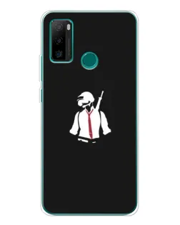Чехол для Ulefone Note 10P с картинкой «PUBG — силуэт воина»