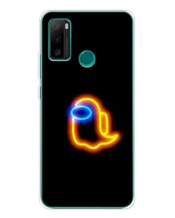 Чехол для Ulefone Note 10P с картинкой «Among Us неоновое сияние»
