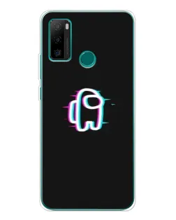 Чехол для Ulefone Note 10P с картинкой «Among Us неон»