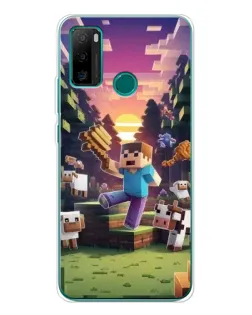 Чехол для Ulefone Note 10P с картинкой «Стив на ферме» Чехол для Ulefone Note 10P с картинкой «Стив на ферме»