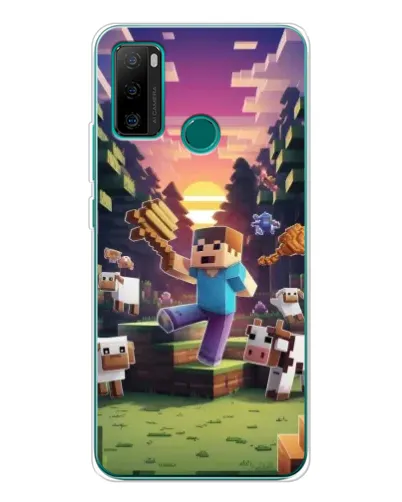 Чехол для Ulefone Note 10P с картинкой «Стив на ферме»