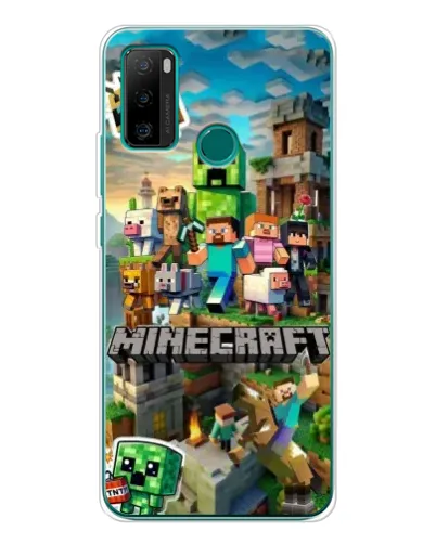Чехол для Ulefone Note 10P с картинкой «Замок Minecraft»