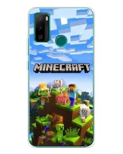Чехол для Ulefone Note 10P с картинкой «Minecraft классический мир»