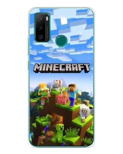 Чехол для Ulefone Note 10P с картинкой «Minecraft классический мир»