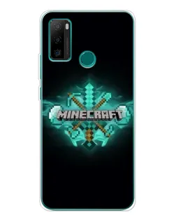 Чехол для Ulefone Note 10P с картинкой «Minecraft Diamond лого»
