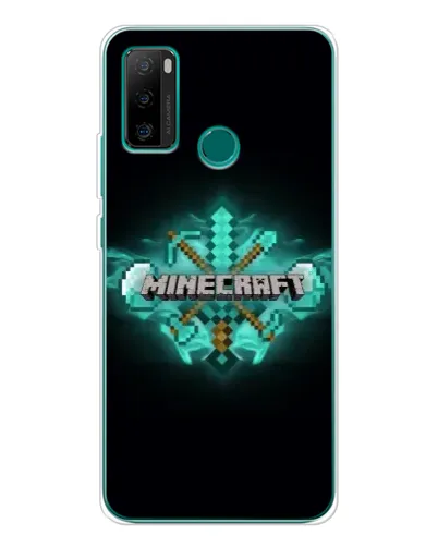 Чехол для Ulefone Note 10P с картинкой «Minecraft Diamond лого»