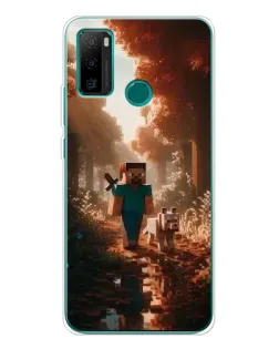 Чехол для Ulefone Note 10P с картинкой «Стив в лесу»