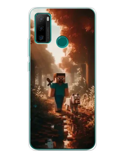 Чехол для Ulefone Note 10P с картинкой «Стив в лесу»