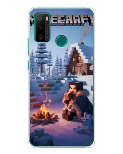 Чехол для Ulefone Note 10P с картинкой «Зимний Minecraft»