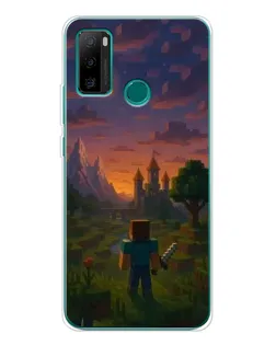 Чехол для Ulefone Note 10P с картинкой «Стив у башни»