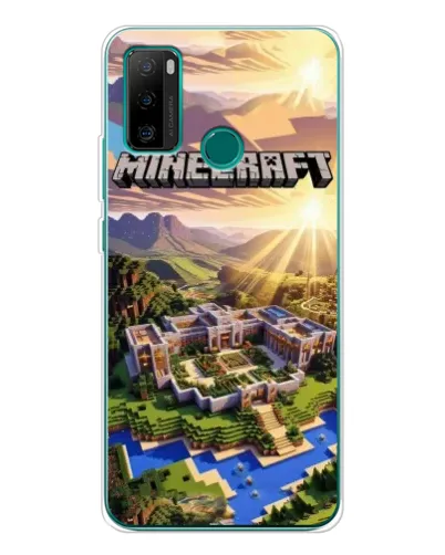 Чехол для Ulefone Note 10P с картинкой «Minecraft панорама»