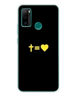 Чехол для Ulefone Note 10P с картинкой «Сердце и Крест»