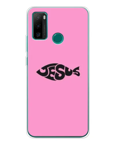 Чехол для Ulefone Note 10P с картинкой «Розовый символ  Jesus»