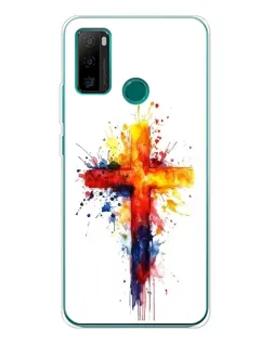 Чехол для Ulefone Note 10P с картинкой «Акварельный крест»