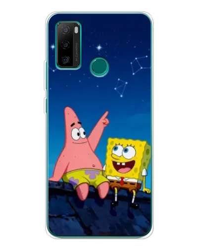 Чехол для Ulefone Note 10P с картинкой «Губка Боб и Патрик ночью» Чехол для Ulefone Note 10P с картинкой «Губка Боб и Патрик ночью»