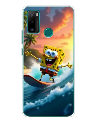 Чехол для Ulefone Note 10P с картинкой «Губка Боб серфингист» Чехол для Ulefone Note 10P с картинкой «Губка Боб серфингист»