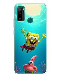Чехол для Ulefone Note 10P с картинкой «Спанч Боб под водой»