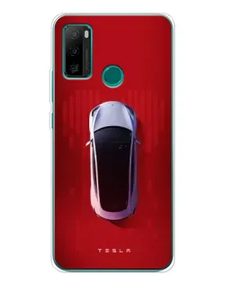 Чехол для Ulefone Note 10P с картинкой «Tesla Top View»