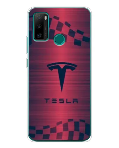 Чехол для Ulefone Note 10P с картинкой «Тесла красный карбон» Чехол для Ulefone Note 10P с картинкой «Тесла красный карбон»