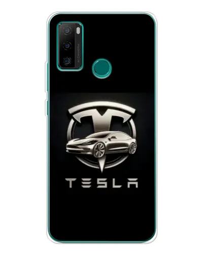 Чехол для Ulefone Note 10P с картинкой «Tesla — серебристое авто» Чехол для Ulefone Note 10P с картинкой «Tesla — серебристое авто»