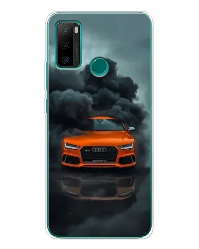 Чохол для Ulefone Note 10P з картинкою «Audi у хмарах диму»