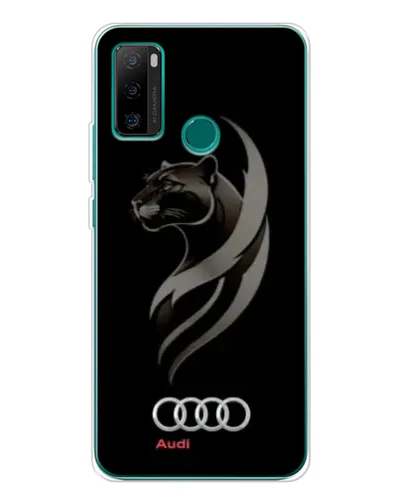 Чохол для Ulefone Note 10P з картинкою «Графіка — пантера та Audi»