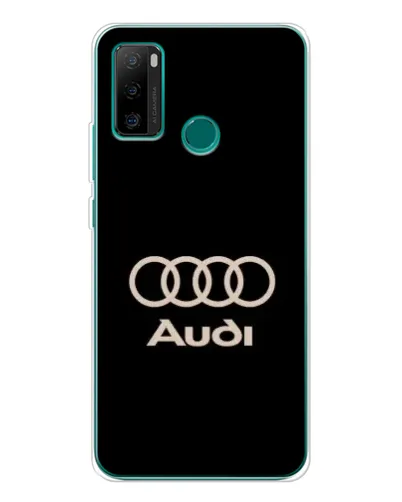 Чохол для Ulefone Note 10P з картинкою «Audi — золотий логотип»