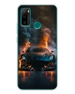 Чехол для Ulefone Note 10P с картинкой «Lamborghini дымная эстетика»