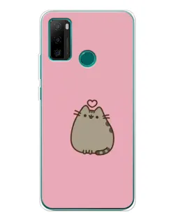 Чехол для Ulefone Note 10P с картинкой «Pusheen сердце»