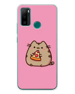 Чехол для Ulefone Note 10P с картинкой «Пушин с пиццей»