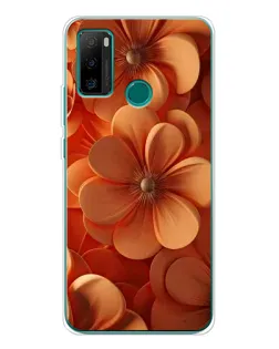 Чехол для Ulefone Note 10P с картинкой «Оранжевый макро цветок»