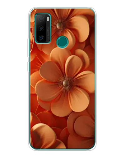 Чехол для Ulefone Note 10P с картинкой «Оранжевый макро цветок»