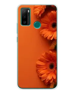 Чехол для Ulefone Note 10P с картинкой «Оранжевые герберы»