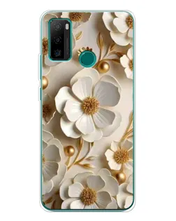 Чехол для Ulefone Note 10P с картинкой «Белие бумажние  цвети»