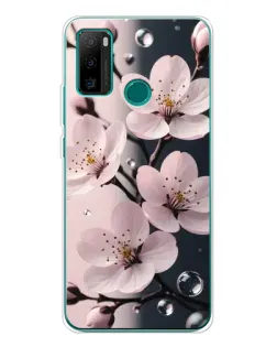 Чехол для Ulefone Note 10P с картинкой «Нежная сакура и капли»