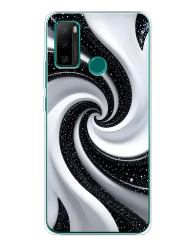 Чехол для Ulefone Note 10P с картинкой «Черно-белая спираль» Чехол для Ulefone Note 10P с картинкой «Черно-белая спираль»