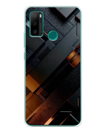 Чехол для Ulefone Note 10P с картинкой «Черные геометрические блоки» Чехол для Ulefone Note 10P с картинкой «Черные геометрические блоки»