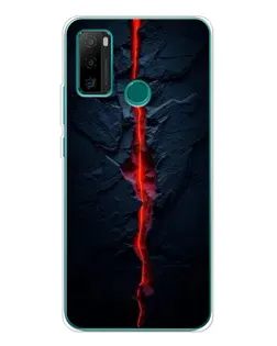Чехол для Ulefone Note 10P с картинкой «Kрасная лавовая трещина»