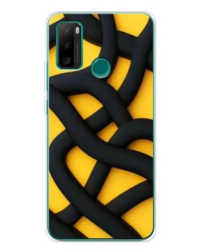 Чехол для Ulefone Note 10P с картинкой «Черное желтое переплетение» Чехол для Ulefone Note 10P с картинкой «Черное желтое переплетение»