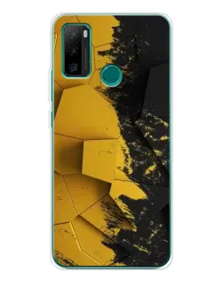 Чехол для Ulefone Note 10P с картинкой «Золотые осколки геометрии»