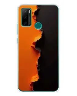 Чехол для Ulefone Note 10P с картинкой «Оранжевый разлом»