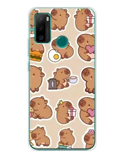 Чехол для Ulefone Note 10P с картинкой «Капибары паттерн» Чехол для Ulefone Note 10P с картинкой «Капибары паттерн»