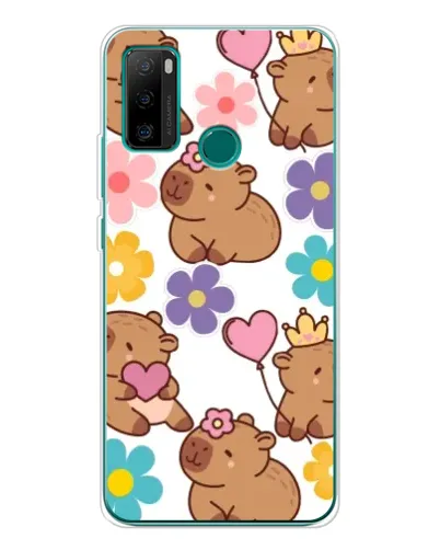Чехол для Ulefone Note 10P с картинкой «Цветочный паттерн капибар» Чехол для Ulefone Note 10P с картинкой «Цветочный паттерн капибар»