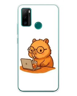 Чехол для Ulefone Note 10P с картинкой «Капибара с ноутбуком» Чехол для Ulefone Note 10P с картинкой «Капибара с ноутбуком»