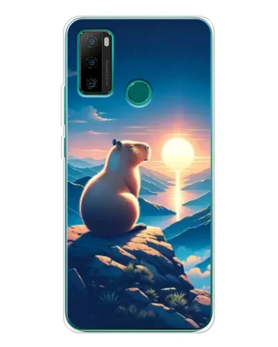 Чехол для Ulefone Note 10P с картинкой «Закат солнца с капибарой» Чехол для Ulefone Note 10P с картинкой «Закат солнца с капибарой»