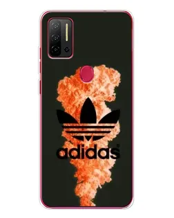 Чехол для Ulefone Note 11P с картинкой «Оранжевый дым Adidas»